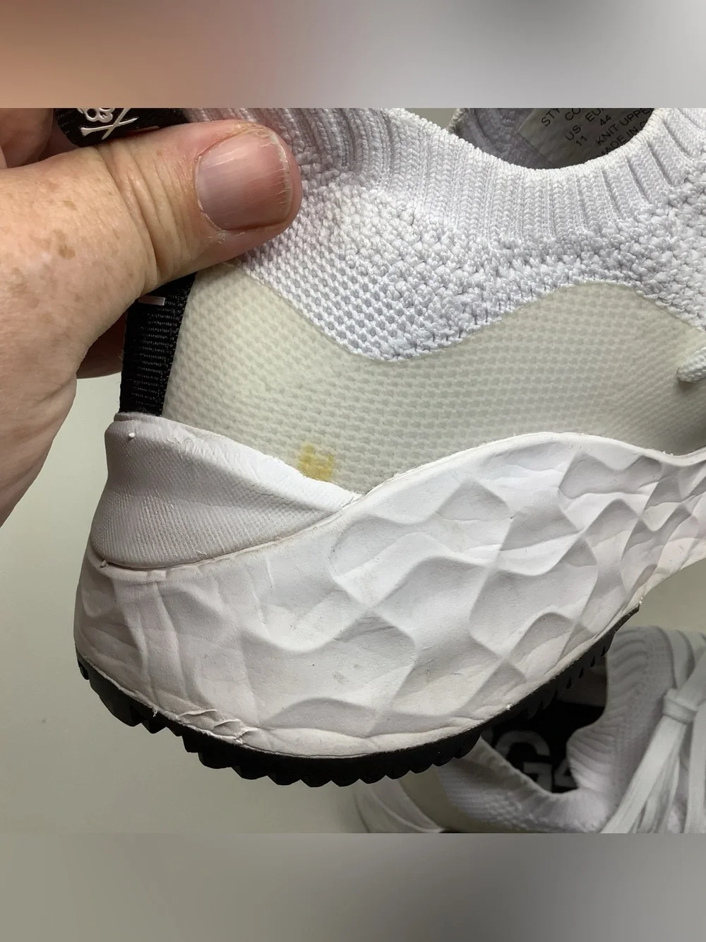 G/Fore White MG4.1 Knit Spikeless Golf Shoe Size 11